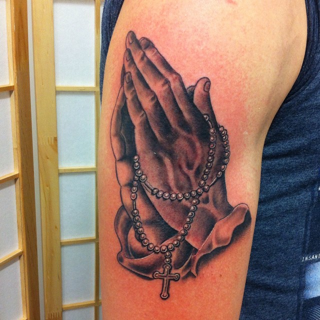 Some flash praying hands done by Terry Frank